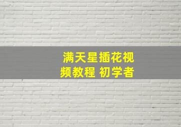 满天星插花视频教程 初学者